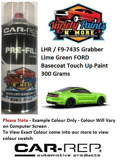 LHR / F9-7435 Grabber Lime Green FORD Basecoat Touch Up Paint 300 Grams