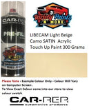 LIBECAM Light Beige Camo SATIN Acrylic Touch Up Paint 300 Grams