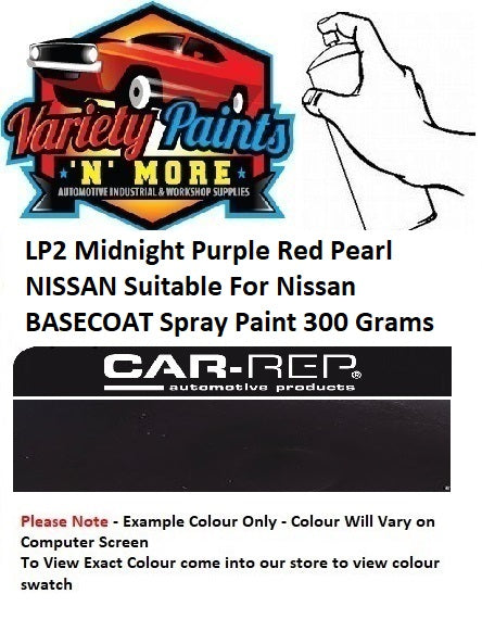 LP2 Midnight Purple Red Pearl NISSAN Suitable For Nissan 2K DIRECT GLOSS Spray Paint 300 Grams