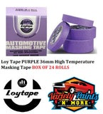 Loy Tape PURPLE 36mm High Temperature Masking Tape BOX OF 24 ROLLS