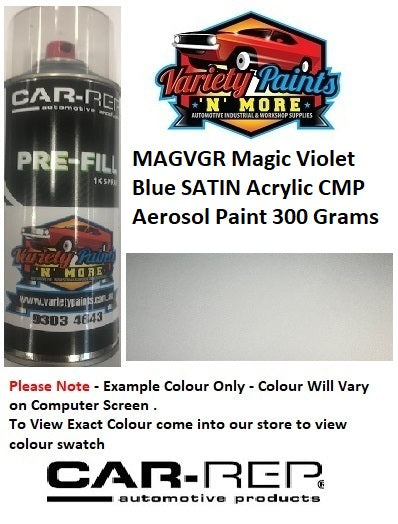 MAGVGR Magic Violet Blue SATIN Acrylic CMP Aerosol Paint 300 Grams