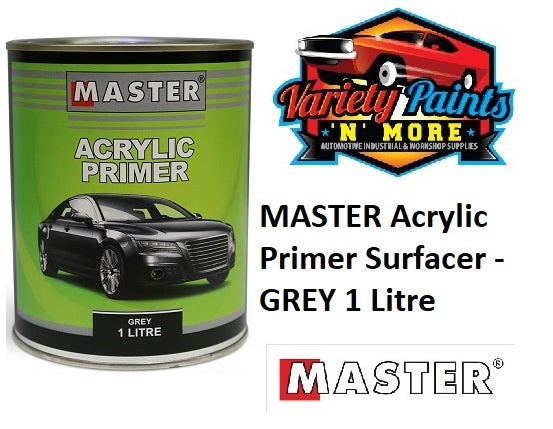 MASTER Acrylic Primer Surfacer - GREY 1 Litre
