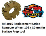 MP3015 Replacement Stripe Remover Wheel 105 x 30mm for Surface Prep tool (Caramel Wheel)