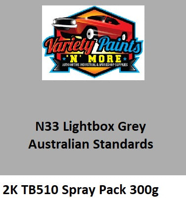 N33 Lightbox Grey Australian Standard 2K Aerosol Can 300 Grams TB510