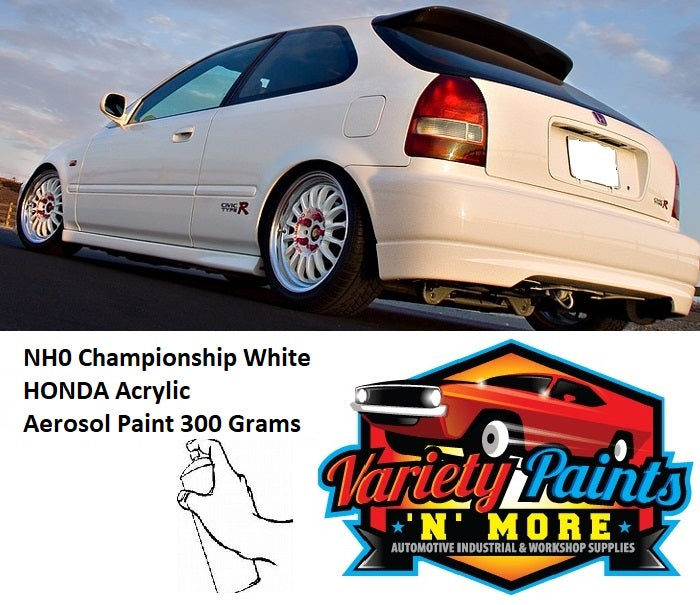 NH0 Championship White HONDA Acrylic  Aerosol Paint 300 Grams 1IS 36A