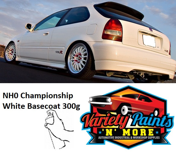 NH0 Championship White HONDA Basecoat  Aerosol Paint 300 Grams