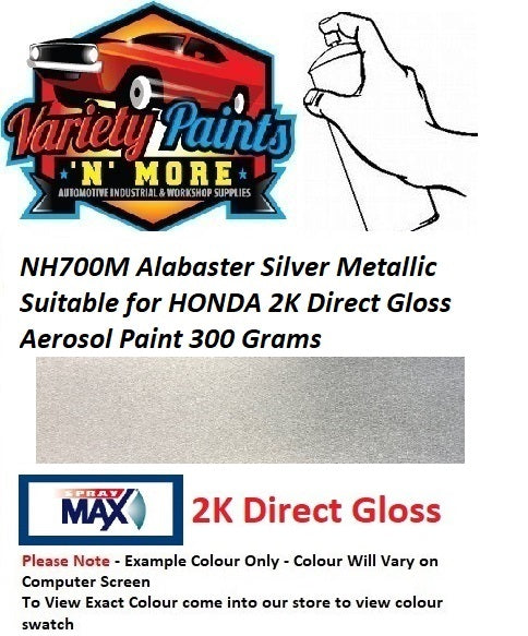 NH700M Alabaster Silver Metallic Suitable for HONDA 2K Direct Gloss Aerosol Paint 300 Grams