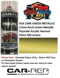 NJA LIME GREEN METALLIC /Lime Rock Green Metallic Hyundai Acrylic Aerosol Paint 300 Grams