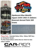 Opalescent Blue Metallic Jaguar J1054 1965-71 Debeers Basecoat Aerosol Paint 300 Grams 30IS SH1