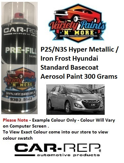 P2S/N3S Hyper Metallic / Iron Frost Hyundai Standard Basecoat Aerosol Paint 300 Grams