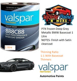 P7X Frozen Deep Grey Metallic BMW Basecoat 1 Litre