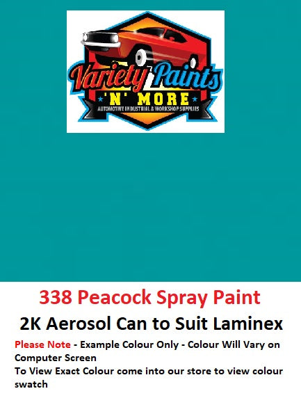 338 Laminex Peacock  2K Aerosol Paint 300 Grams
