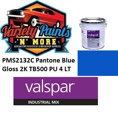 PMS2132C Pantone Blue Valspar Industrial Gloss 2K TB500 PU Topcoat 4 Litres 4:1