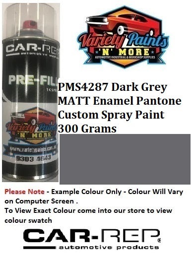 PMS4287 Dark Grey MATT Enamel Pantone Custom Spray Paint 300 Grams