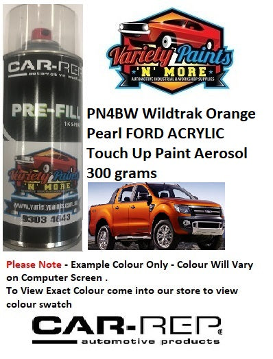 PN4BW/738 Wildtrak Orange Pearl FORD ACRYLIC Touch Up Paint Aerosol 300 grams