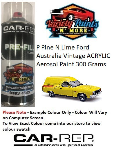 P Pine N Lime Ford Australia Vintage ACRYLIC Aerosol Paint 300 Grams