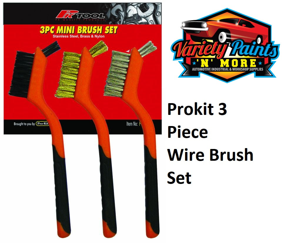 PKTool 3 Piece Wire Brush Set