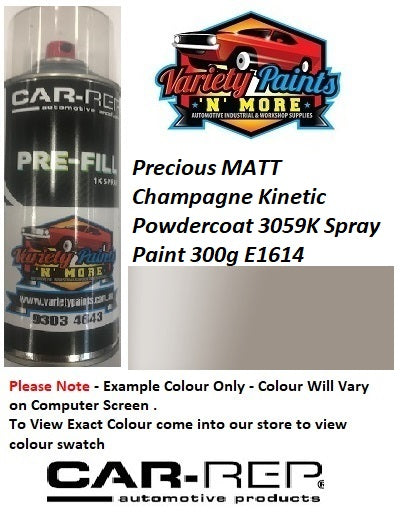 Precious MATT Champagne Kinetic Powdercoat 3059K Spray Paint 300g