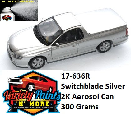 GAN OR 17-636R Switchblade Silver 2K Holden Aerosol Paint 300 Grams 1IS 8A