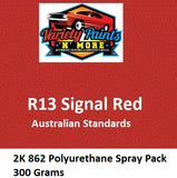 Variety Paints 2K R13 Signal Red Aust Std Aerosol 300 Grams 862 Polyurethane