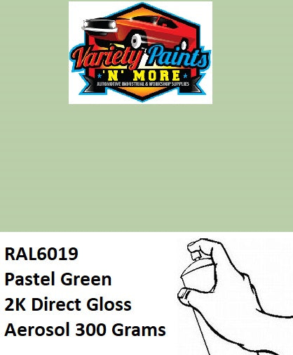 RAL6019 PASTEL Green 2K Direct Gloss Australian Standard Aerosol 300 Grams