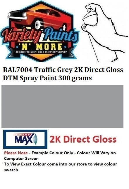 RAL7004 Grey 2K Direct Gloss DTM Spray Paint 300 grams