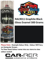 RAL 9011 Graphite Black Gloss Custom Mixed Spray Paint 300 Grams 