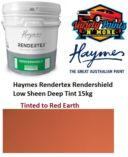 Haymes RED EARTH Rendertex Rendershield Low Sheen Deep Tint 15kg
