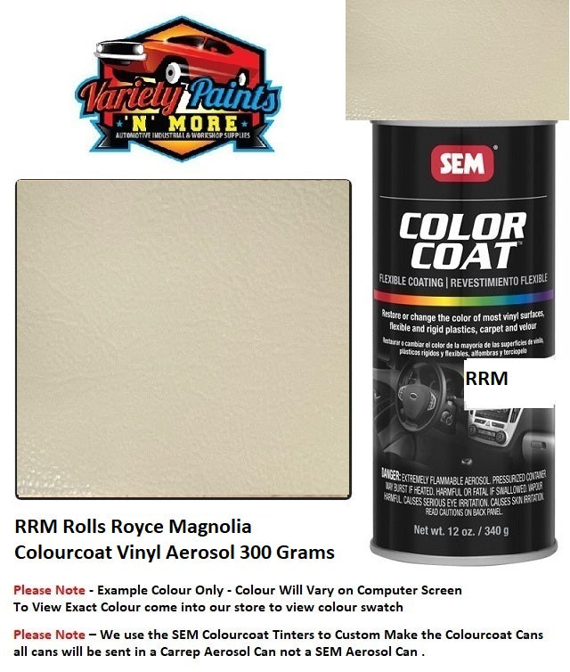 RRM Rolls Royce Magnolia Colourcoat Vinyl Aerosol 300 Grams