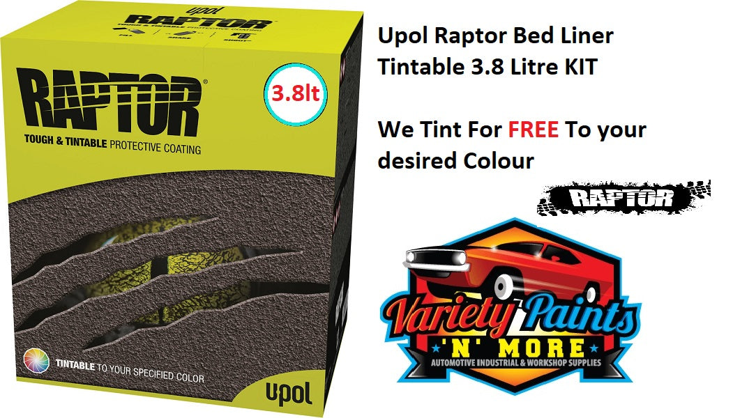 Upol Raptor Bed Liner Kit Tintable 3.8 Litre