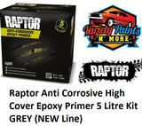 Raptor Anti Corrosive High Cover Epoxy Primer 5 Litre Kit GREY (NEW Line)