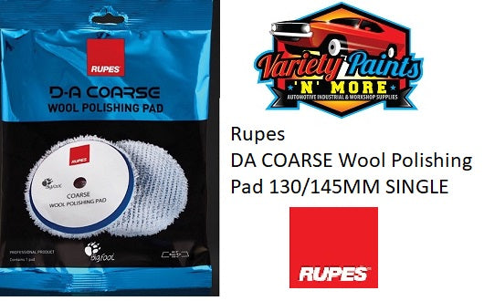 Rupes DA COARSE Wool Polishing Pad 130/145MM SINGLE BLUE PACK