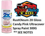 RustOleum 2X Gloss Candy Pink Ultracover Spray Paint 300G