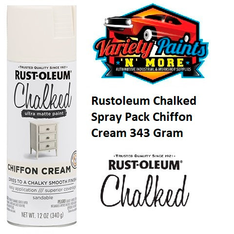 Rustoleum Chalked Spray Pack Chiffon Cream 343 Gram
