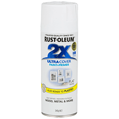 RustOleum 2X Flat White Ultracover Spray Paint  Variety Paints N More Wangara W.A