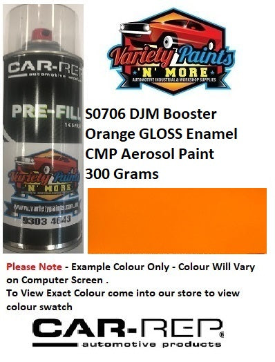 S0706 DJM Booster Orange GLOSS Enamel CMP Aerosol Paint 300 Grams