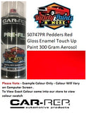 S0747PR Pedders Red Gloss Enamel Touch Up Paint 300 Gram Aerosol