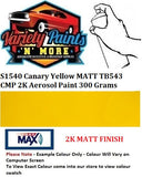 S1540 Canary Yellow MATT TB543 CMP 2K Aerosol Paint 300 Grams