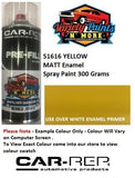S1616 YELLOW MATT Enamel Spray Paint 300 Grams