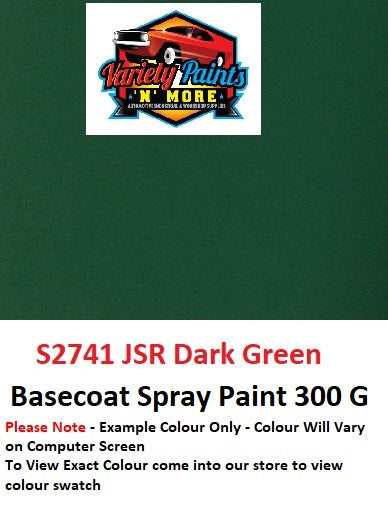 Variety Paints S2741 JSR Dark Green Basecoat  Aerosol Paint 300 Grams