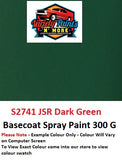 Variety Paints S2741 JSR Dark Green Basecoat  Aerosol Paint 300 Grams