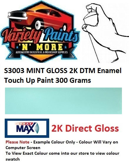 S3003 MINT GLOSS 2K DTM Enamel Touch Up Paint 300 Grams