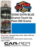 S3340 SATIN BLUE Enamel Touch Up Paint 300 Grams