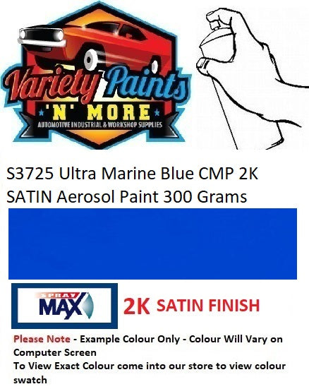 S3725 Ultra Marine Blue CMP 2K SATIN Aerosol Paint 300 Grams