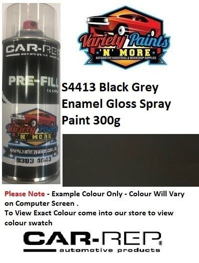 S4413 Black Grey Enamel Gloss Spray Paint 300g 5IS 88A
