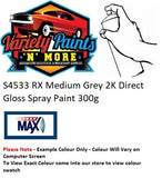 S4533 RX Medium Grey 2K Direct Gloss Spray Paint 300g