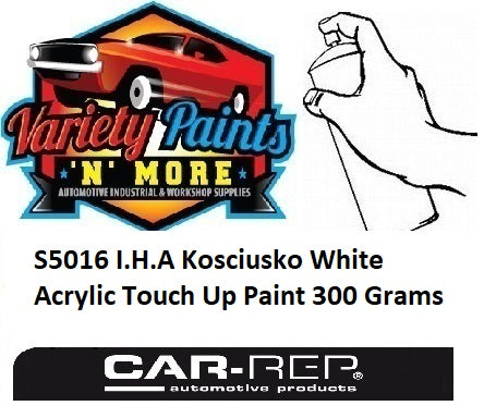 S5016 I.H.A Kosciusko White Acrylic Touch Up Paint 300 Grams