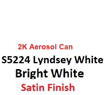 S5224 Lindsey White SATIN 2K Aerosol Paint TB540/543 300 Grams
