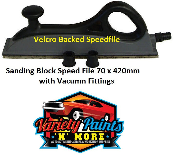 Sanding Block Speed File Velcro Backed 70 x 420mm