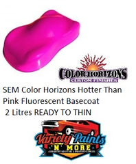 SEM Color Horizons Hotter Than Pink Fluorescent Basecoat 2 Litres